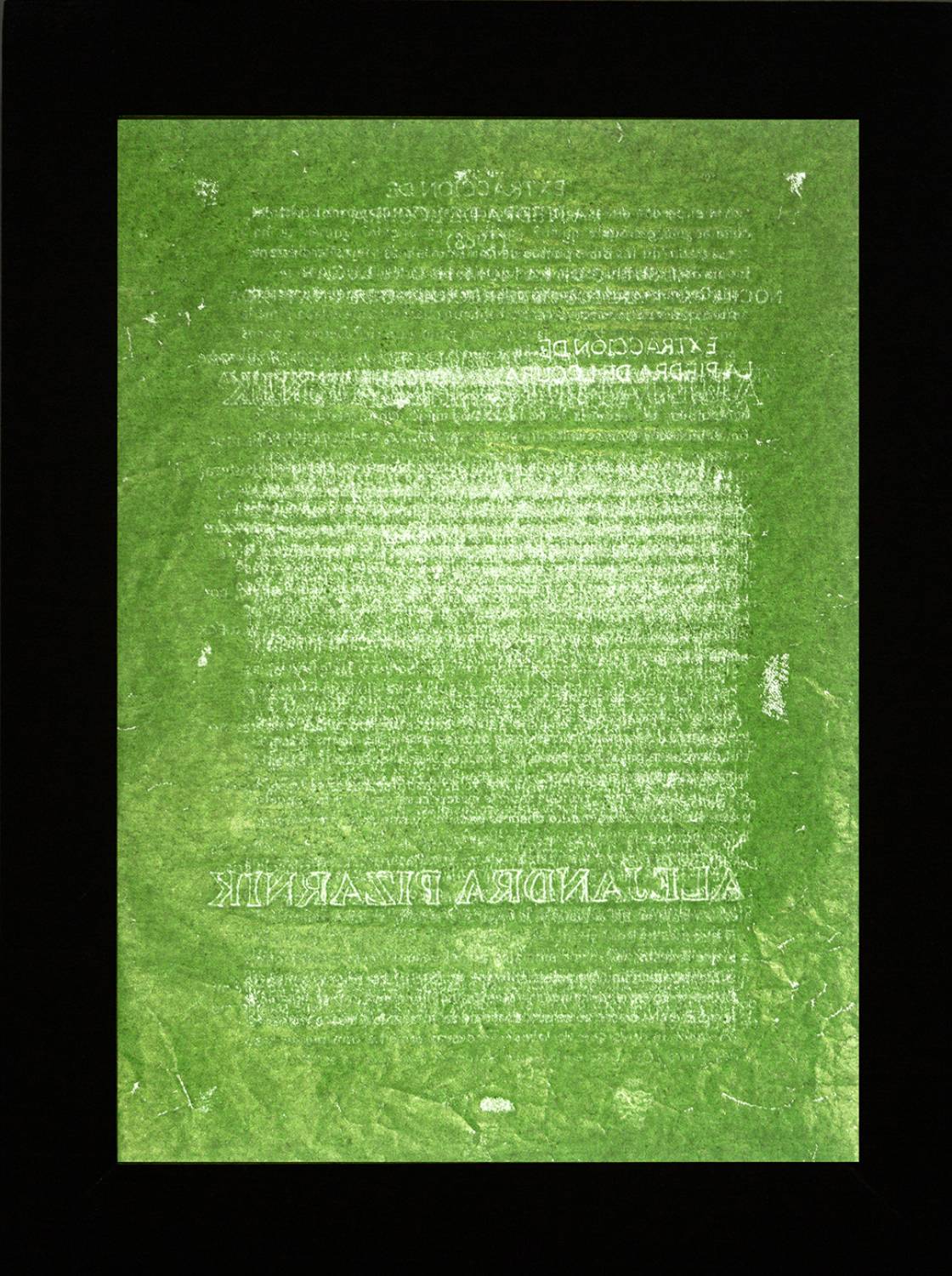 Extracción de la piedra de la locura. Pizarnik