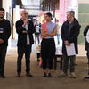 Galeristas y artistas de la galería Almacén. Artistas: Santiago Estellano y María Paz Secundini