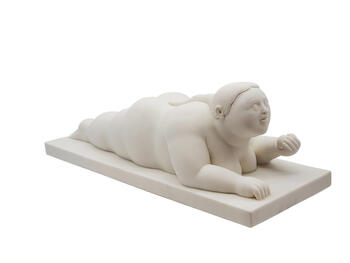 Small Woman with a Fruit