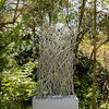 Ricardo Cardenas, MANGLAR, 2025, Stainless steel, 101.57 × 30.91 × 48.62 in / 258 × 78.5 × 123.5 cm, Courtesy Nohra Haime Gallery