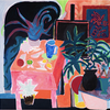 Santiago Paredes - Studio- Acrylic on canvas - 75x78in - 2023 (1)