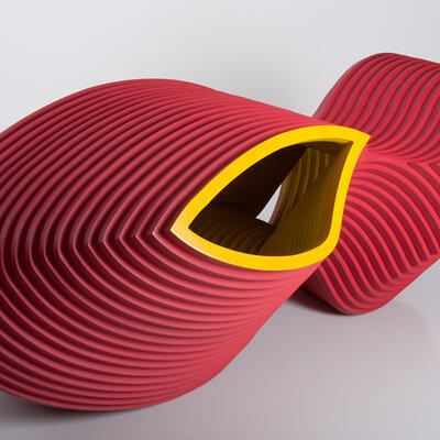 Beto de Volder- Untitled- 2010-190 x 85 x 110 cm- Enamel on mdf-  Courtesy Durban Segnini Gallery