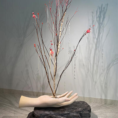 Jeanne Jaffe, Regeneration, 2021, Resin, wood and mixed media 108 x 54 x 36 in.