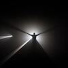 Leaving (with Two Minutes of Silence), 2009. Anthony McCall (Instalación)