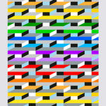 Columns fragmentation of light and color